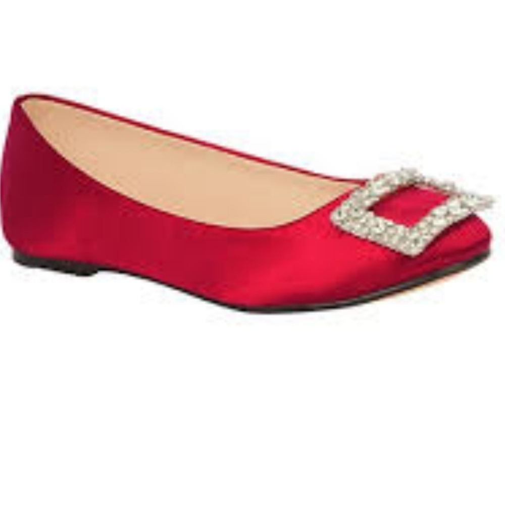 De Blossom Rhinestone Flats - Size 9 New